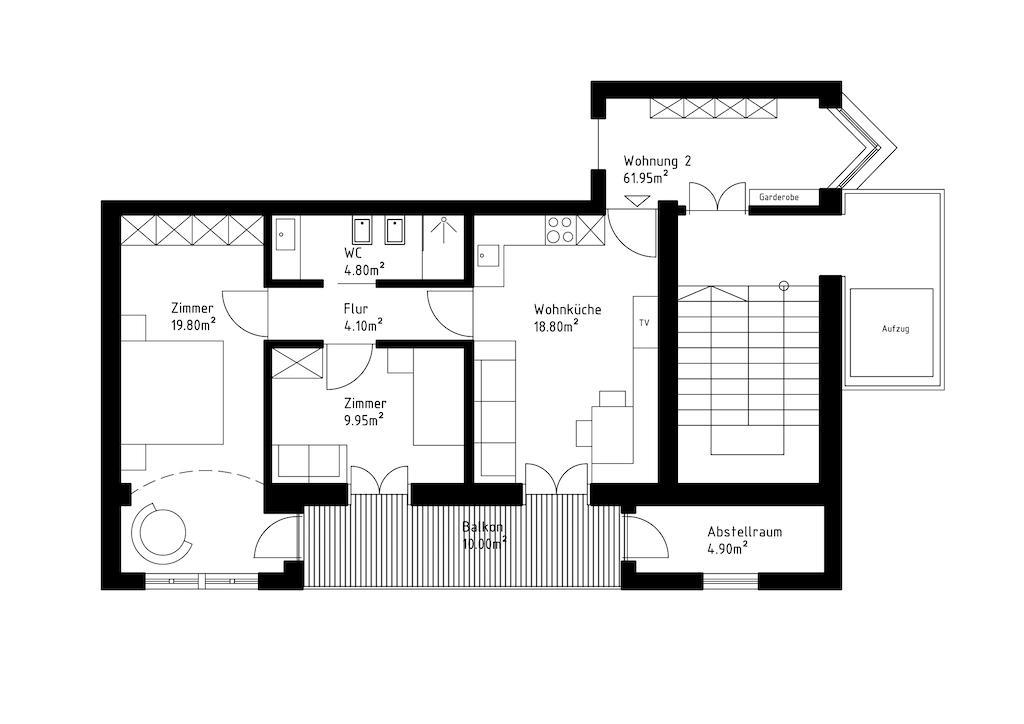 Apartment Genziana Ортизеи Номер фото